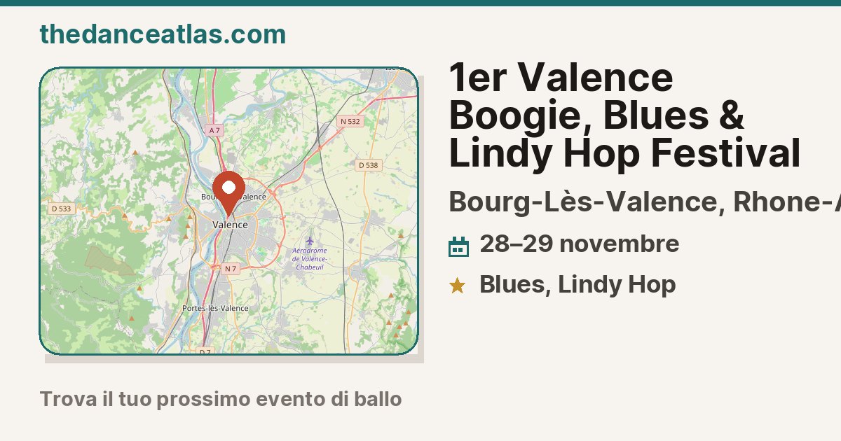 1er Valence Boogie, Blues & Lindy Hop Festival