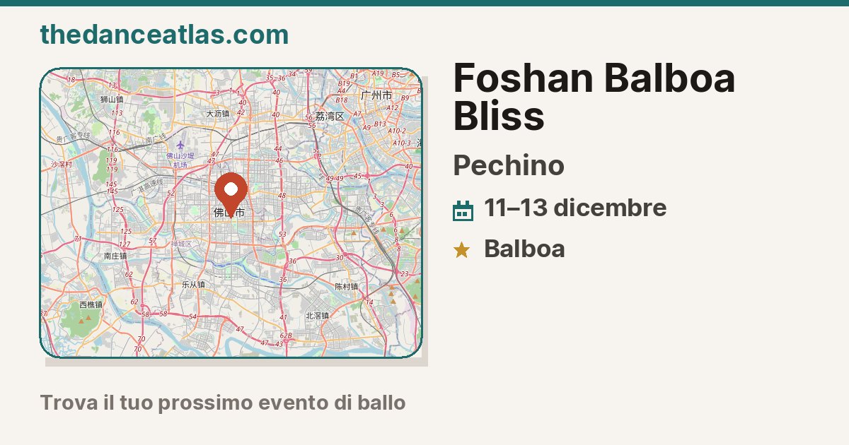Foshan Balboa Bliss