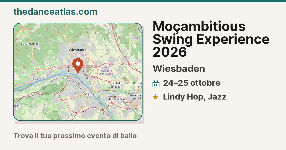Moçambitious Swing Experience, October 24-25 2026, Wiesbaden – Swinginwiesbaden e.V.