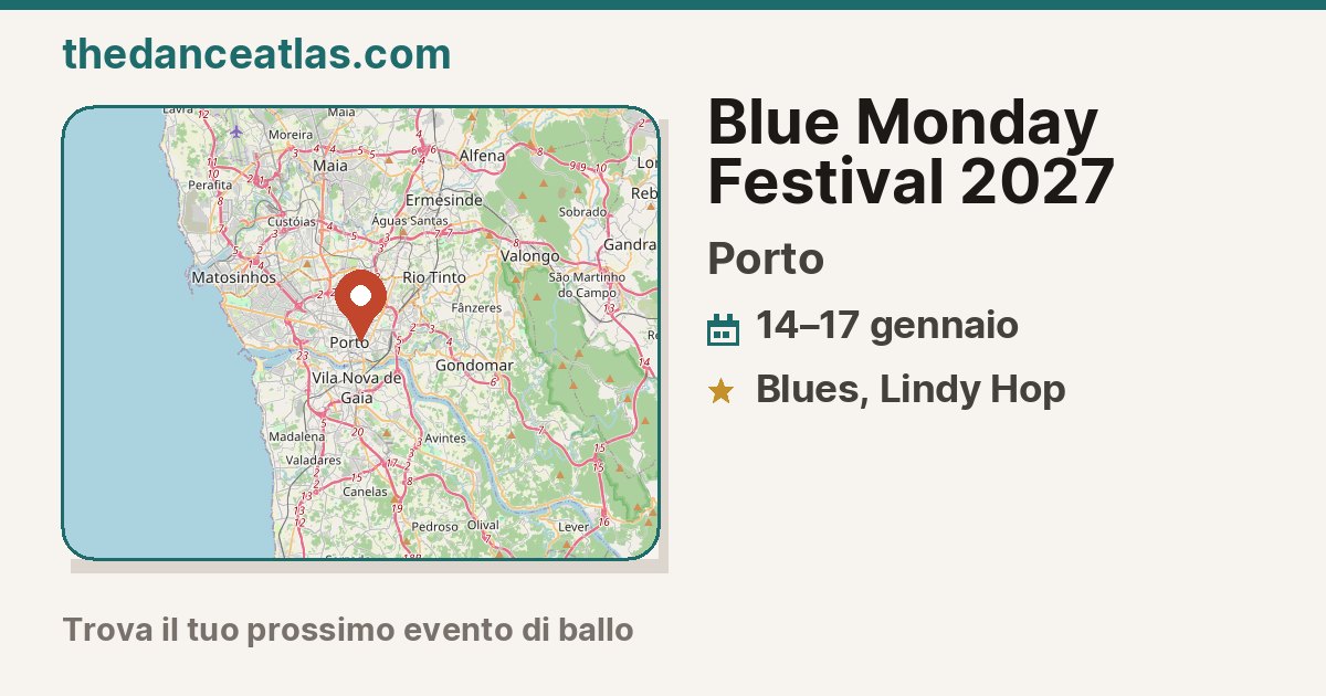 Blue Monday Festival - Blues and Lindy Hop Festival - Porto, Portugal