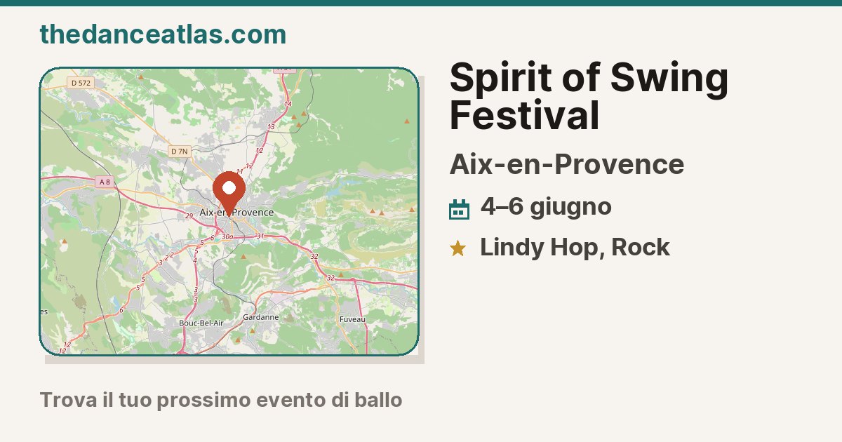Spirit of Swing – Festival des danses swing à Aix en Provence