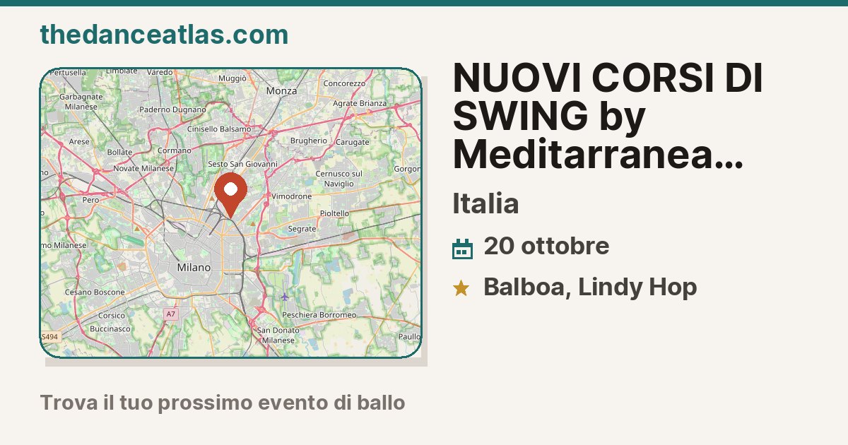 NUOVI CORSI DI SWING by Meditarranea Danza