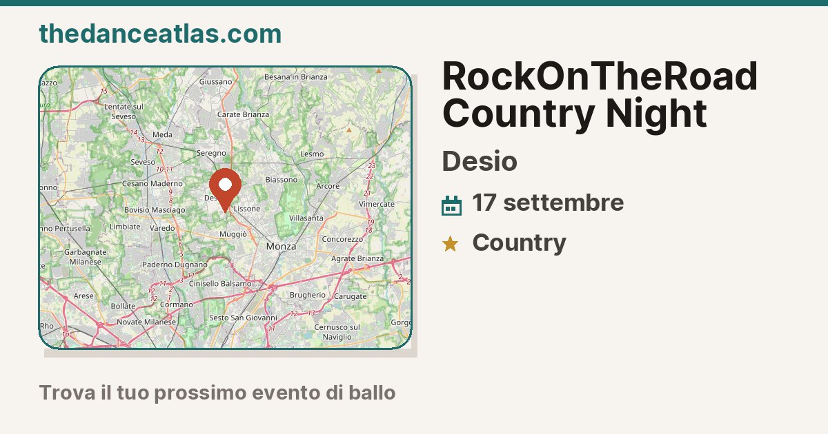 Apulia Country RockOnTheRoad Country Night 2026 – Desio, Italia | The Dance Atlas