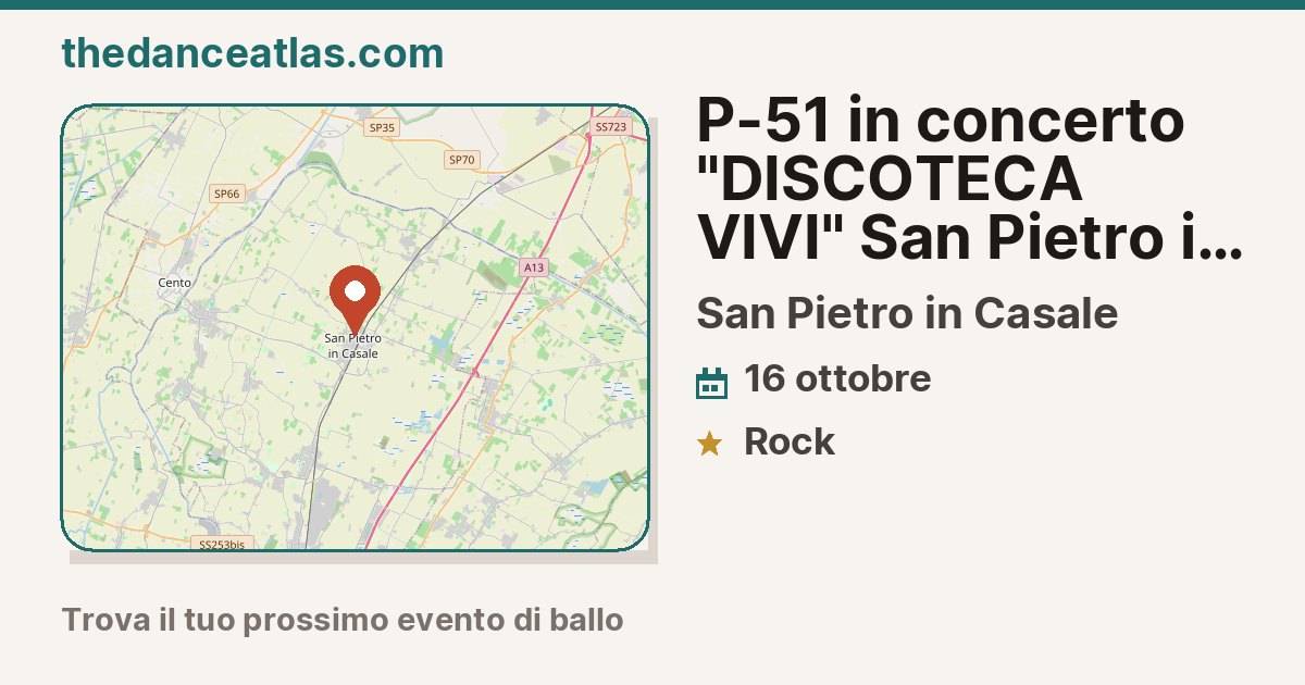  P-51 in concerto "DISCOTECA VIVI" San Pietro in Casale (BO) 