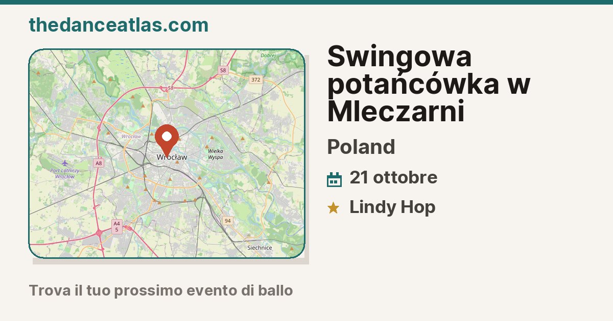  Swingowa potańcówka w Mleczarni 