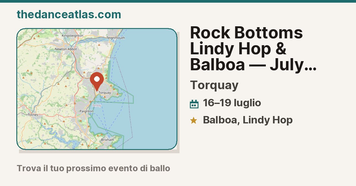  Rock Bottoms Lindy Hop & Balboa — July 2027 
