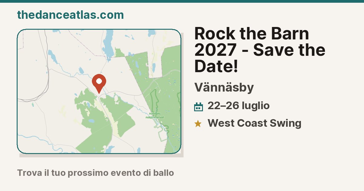 Rock the Barn 2027 - Save the Date!