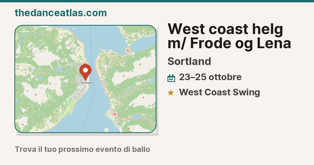 West coast helg m/ Frode og Lena