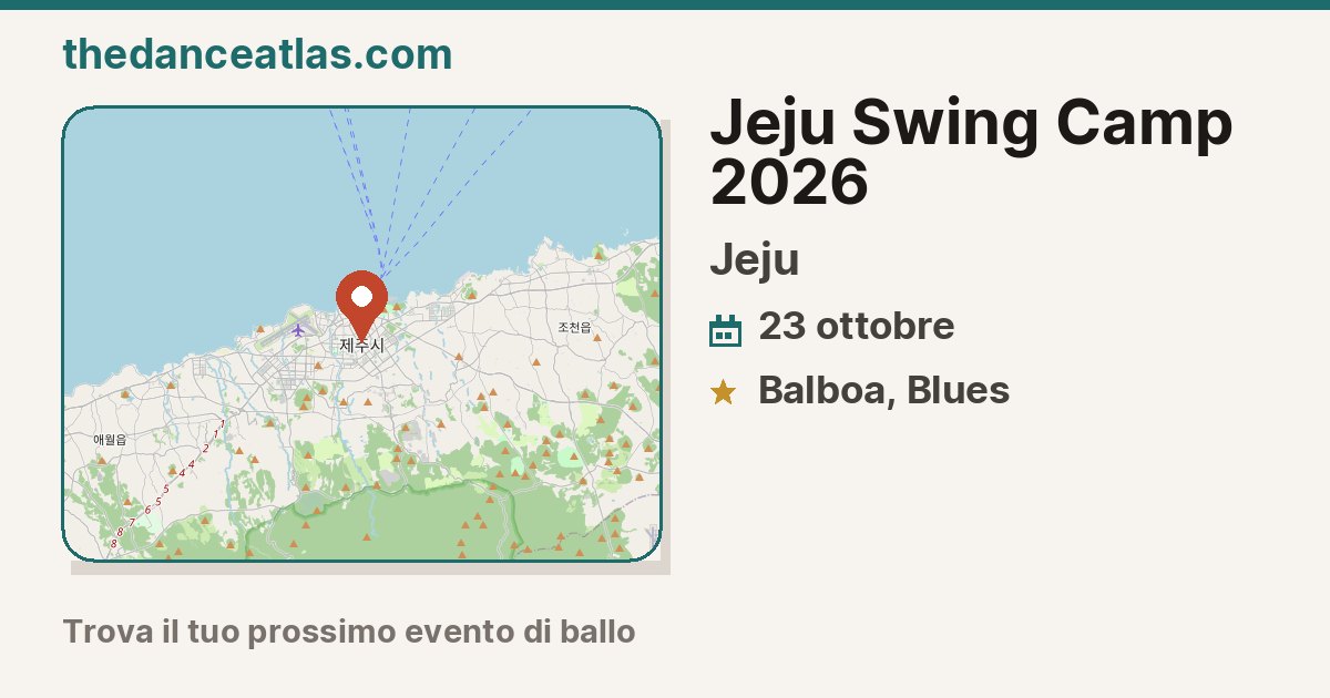 Jeju Swing Camp 2026